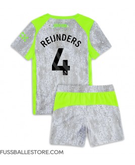 Günstige Manchester City Tijjani Reijnders #4 3rd trikot Kinder 2025-26 Kurzarm (+ Kurze Hosen)